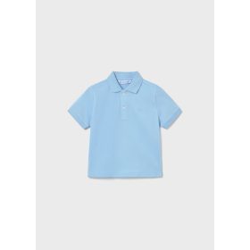 Mayoral égkék színű rövid ujjú galléros fiú póló