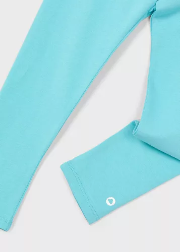Mayoral türkiz színű pamut lány leggings 