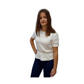 Chipi Chips fehér derekán gumis csinos lány felső