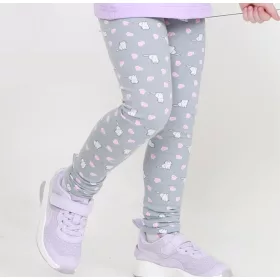 Cica mintás szürke leggings 