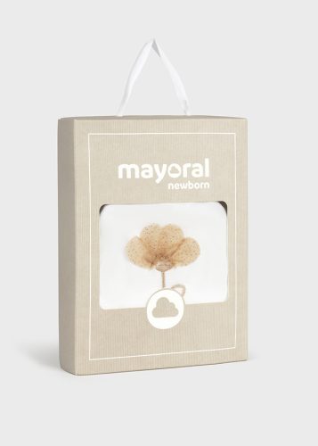 Mayoral fehér tüllös ruha és fejpánt lány szett