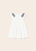 Mayoral Ecofriends fehér ruha kislány mintával 