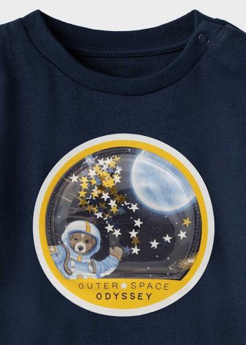 Mayoral űrhajós mozgó mintás kisfiú póló 