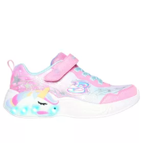 Skechers unikornis mintás ledes lány cipő