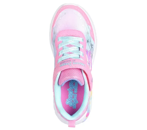 Skechers unikornis mintás ledes lány cipő