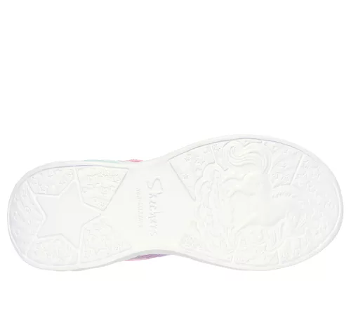 Skechers unikornis mintás ledes lány cipő