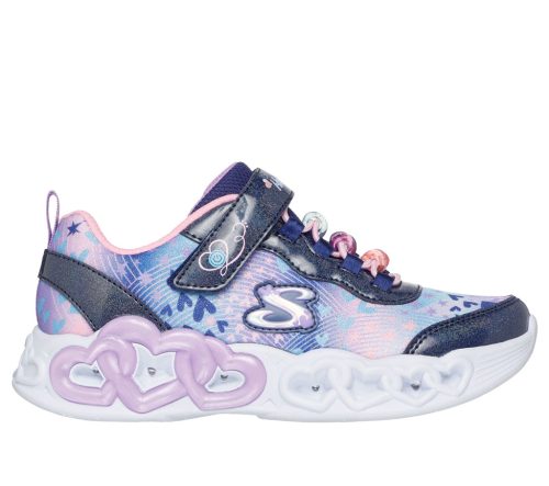 Skechers Infinite Heart Lights-Heart Jewels lány átmeneti cipő