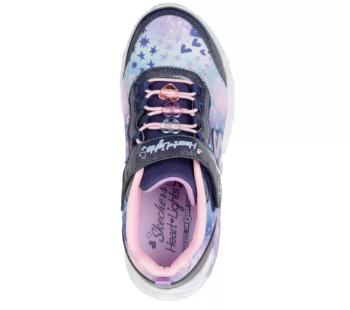 Skechers Infinite Heart Lights-Heart Jewels lány átmeneti cipő