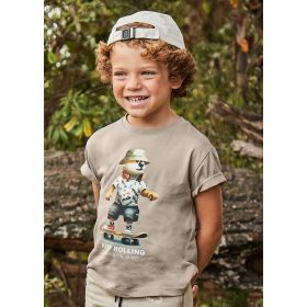 Mayoral gördeszkás állat mintás póló fiúknak