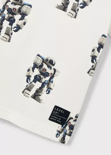 Mayoral robot mintás fiú rövid ujjú póló