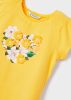 Mayoral virág mintás sárga rövid ujjú gyerekruha 