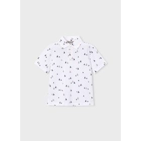 Mayoral apró hajó mintás galléros fiú póló