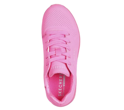 Skechers neon pink sportos lány cipő
