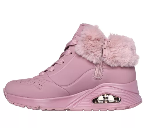 Skechers UNO - Fall Air mályva szőrmés lány bakancs
