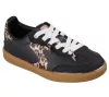 Skechers Hotspot fekete leopárd mintás lány cipő