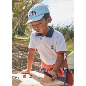 Mayoral színes galléros fiú rövid ujjú felső