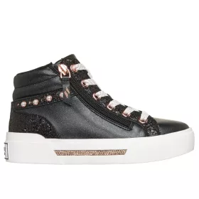 Skechers Aura LX fekete csillámos lány cipő