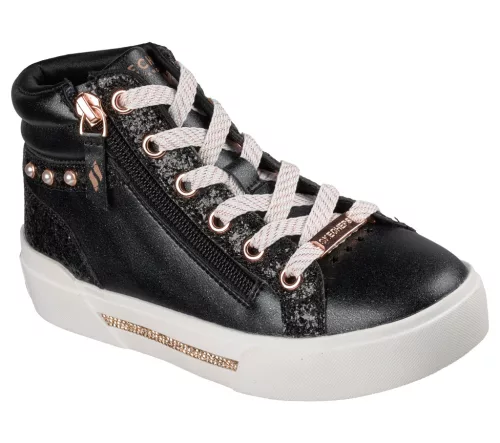 Skechers Aura LX fekete csillámos lány cipő