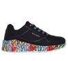 Skechers UNO Lite-Subtle Love fekete gyerekcipő
