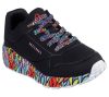 Skechers UNO Lite-Subtle Love fekete gyerekcipő