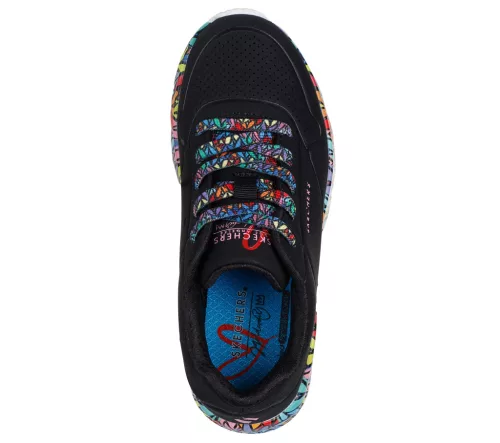 Skechers UNO Lite-Subtle Love fekete gyerekcipő