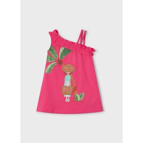 Mayoral pink színű aszimmetrikus lány ruha 