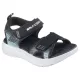 Skechers Microspec Splash fekete fiú szandál