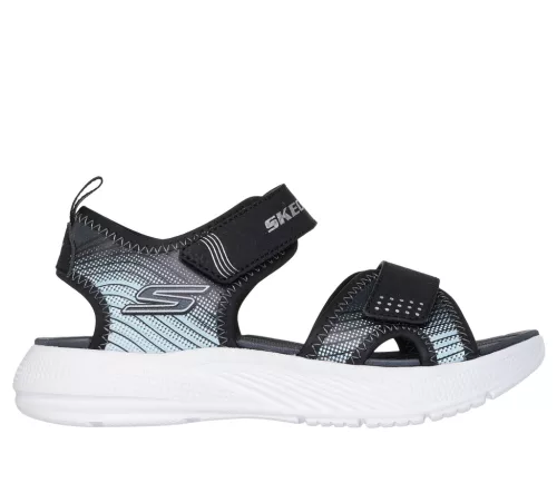 Skechers Microspec Splash fekete fiú szandál