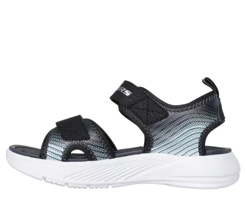 Skechers Microspec Splash fekete fiú szandál