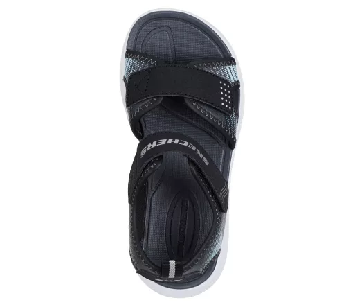 Skechers Microspec Splash fekete fiú szandál