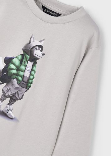 Mayoral interaktív hosszú ujjú fiú pamut felső