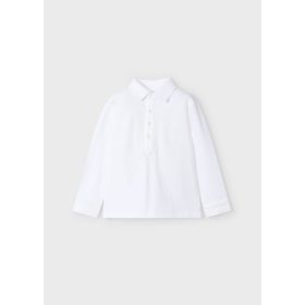Mayoral fehér hosszú ujjú galléros fiú felső