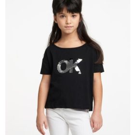 Ido fekete ok feliratos lány póló