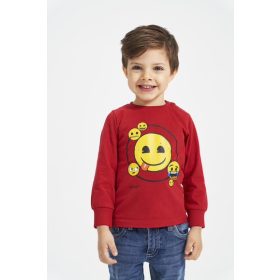 Ido smile mintás fiú hosszú ujjú póló