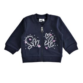 Ido kék kislány pamut kardigán
