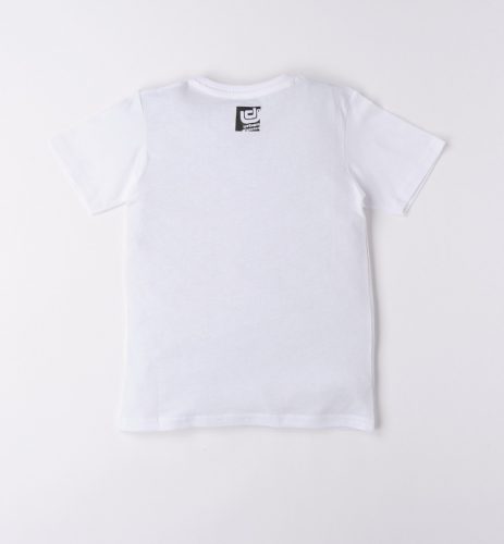 Ido fehér streetwear rövid ujjú fiú póló