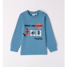 Ido kék színű dínó mintás fiú felső 