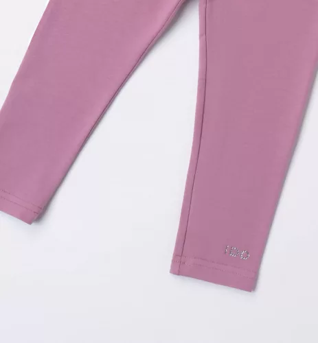 Ido mályva színű rugalmas kislány leggings nadrág