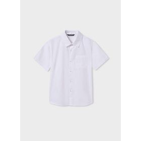 Mayoral 100% pamut fehér rövidujjú fiú ing