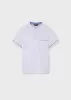 Mayoral fehér színű mandarin galléros fiú póló