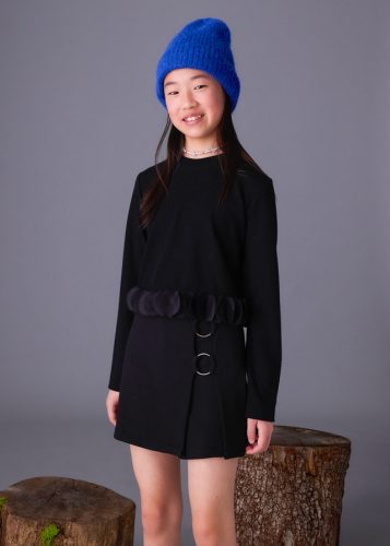 Mayoral fekete színű bordázott hosszú ujjú lány felső