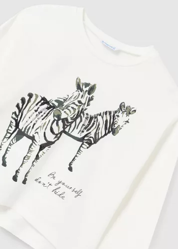 Mayoral zebra mintás lány felső 7058