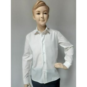 Fehér karcsúsított fehér hosszú ujjú ing