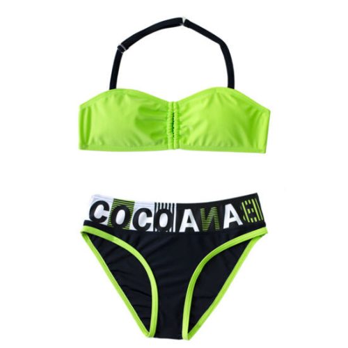 Cocobana zöld csőtoppos feliratos bikini