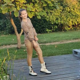 Chipi & Chips bőr hatású lány nadrág