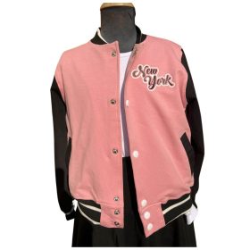 Chipi Chips rózsaszín-fekete lány bomber kardigán