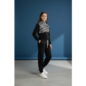 Chipi Chips fekete színű mintás lány melegítő szett 