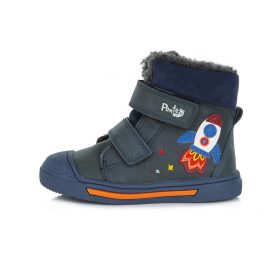   Ponte20 supinalt sötétkék űrhajó mintás fiú téli bakancs