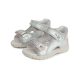 Ponte20 ezüst virág mintás supinált bőr gyerekcipő 