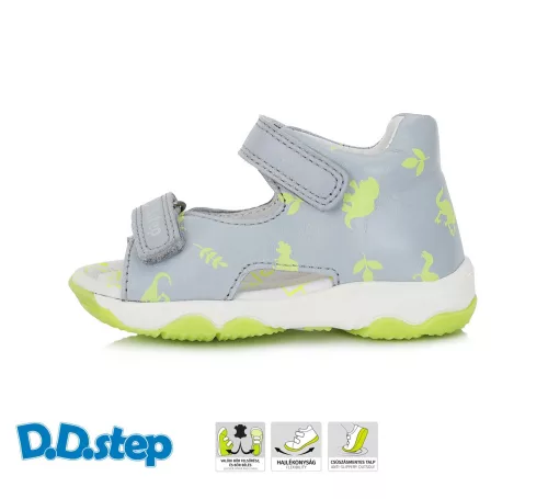D.D.Step 2 tépőzáras fiú bőr szandál